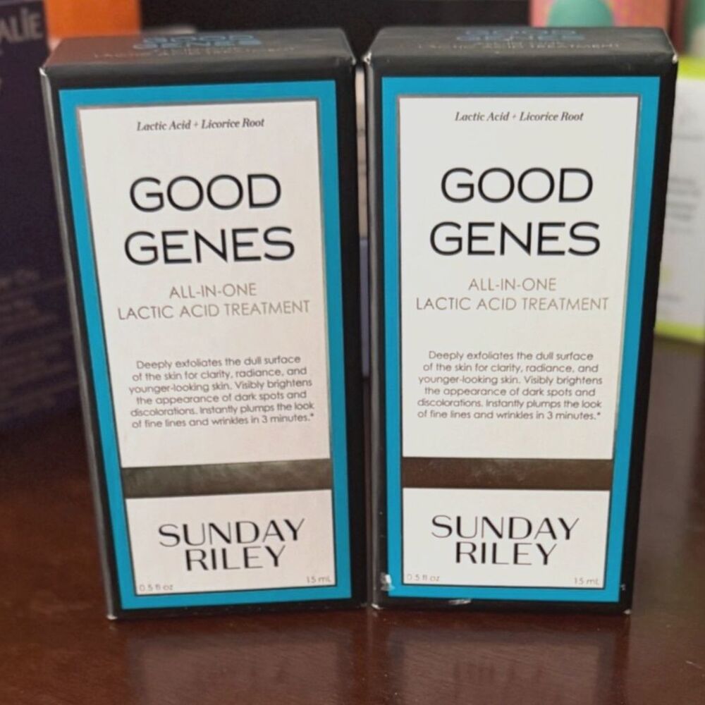Sunday Riley Good Genes All-In-One Lactic Acid Treatment 2-pack (0.5 oz) NIB